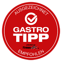 ausgezeichnet und empfohlen als Gastrotipp von FirmenABC